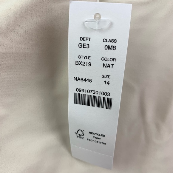 NWT J Crew Size 14 Squareneck one piece swimsuit Natural Ivory - Picture 7 of 7